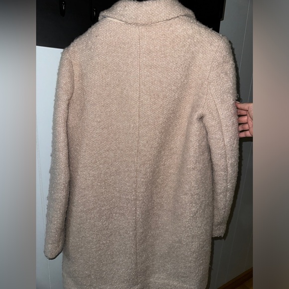 Zara trafaluc pink wool coat - Picture 2 of 11